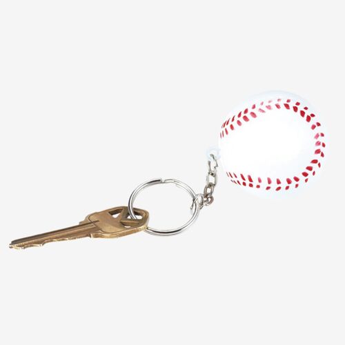 Baseball Shape Stress Ball Keychain Thumbnail