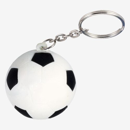 Soccer Ball Shape Stress Ball Keychain Thumbnail