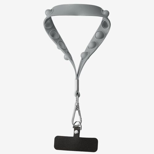 Push Pop Wrist Strap Keychain With Phone Holder Thumbnail