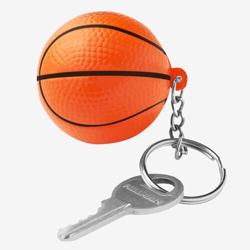 Basketball Shape Stress Ball Keychain Thumbnail