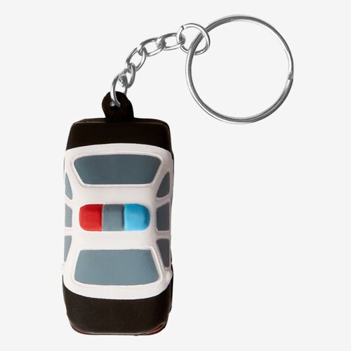 Police Car Shape Stress Ball Keychain Thumbnail