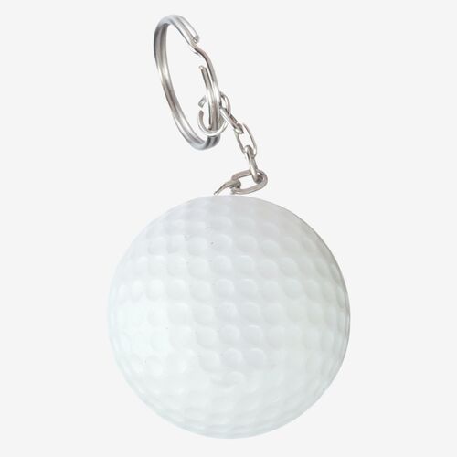 Golf Ball Shape Stress Ball Keychain Thumbnail