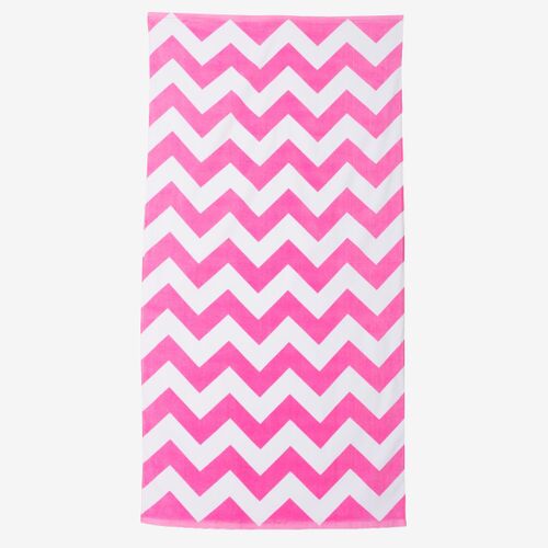 Chevron Velour Beach Towel Thumbnail