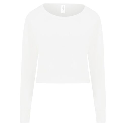 Women's Cropped Pullover Sweatshirt Thumbnail