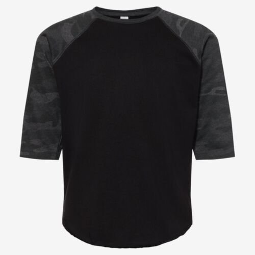 Youth Baseball Fine Jersey Three-Quarter Sleeve Tee Thumbnail