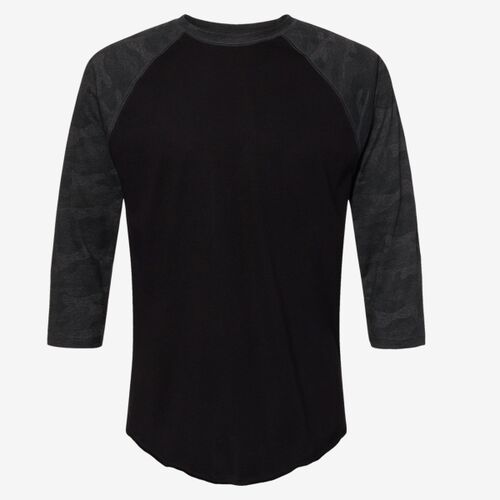 Baseball Fine Jersey Three-Quarter Sleeve Tee Thumbnail