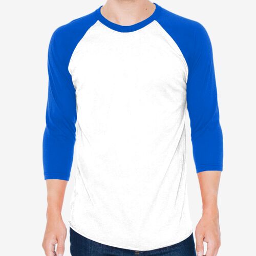 50/50 Raglan Three-Quarter Sleeve Tee Thumbnail